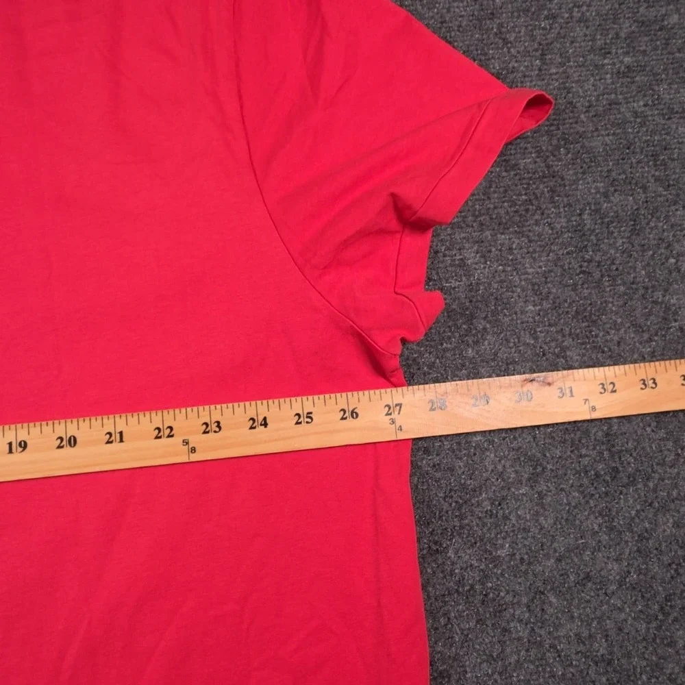 NWT Polo Ralph Lauren Jersey T-Shirt Mens 2XL Red Madras Patchwork Classic Fit